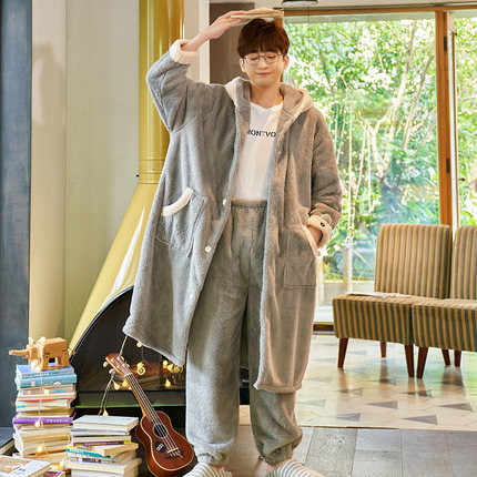 メンズ韓国風のガウン ガウン ルームウェア専門通販roomine ルーミン